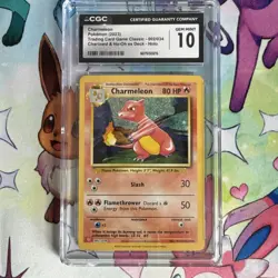 Pokemon Charmeleon 002/034 Trading Card Game Classic Holo CGC 10 - Image 1