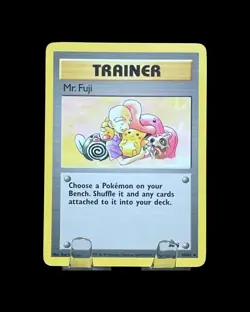Pokemon TCG Fossil Trainer Card Mr. Fuji, 58/62 - Image 1