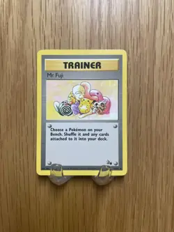 Pokemon TCG Fossil Trainer Card Mr. Fuji, 58/62 - Image 5
