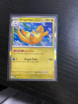 Pokemon Dragonite 149/165 Reverse Holo Rare Scarlet & Violet 151 Stage 2 Card - Image 1