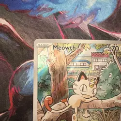 Pokemon Meowth 106/094 PFLN Basic Fury Swipes Holo Card 2025 - Image 3