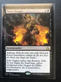 GERMAN Vona's Hunger - Rivals of Ixalan Regular Magic MTG (LP) - Image 1