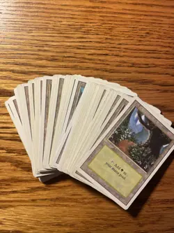MTG: Vintage ‘94 Revised (3rd Ed) Lands - 50X Forests Mixed Condition - Image 2