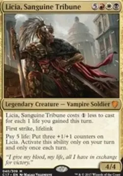 1x Licia, Sanguine Tribune - Foil NM-Mint, English Commander 2017 MTG Magic - Image 1