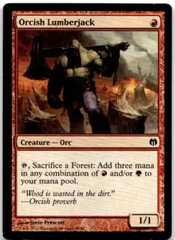 MTG Orcish Lumberjack C Duel Decks: Heroes vs. Monsters 44 MP - Image 1