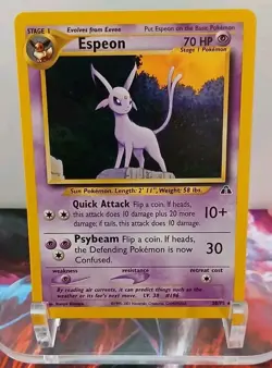 Espeon 20/75 Neo Discovery Regular Pokemon Vintage NEAR MINT - Image 1