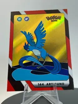 2025 POKEMON POKEDEX Kanto Peru Edition Articuno #144 Gold Holo - Image 5