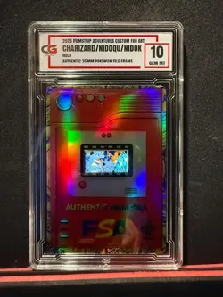 🔥CHARIZARD + 35MM RARE FILM FRAME CELL FROM POKEMON THE MOVIE 2000 CG 10 🔥 - Image 1