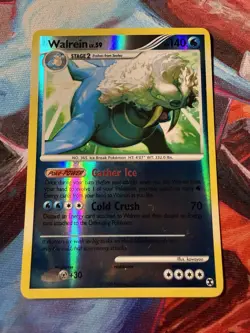 HP Pokemon Platinum Rising Rivals 36/111 Walrein Reverse Holo Rare - Image 1
