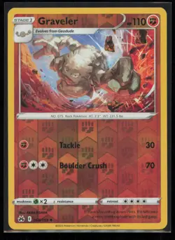 Graveler 068/159 Pokemon Crown Zenith Uncommon Near Mint Reverse Holo - Image 1