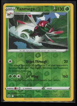 Yanmega 009/159 Pokemon Crown Zenith Reverse Holo Rare Near Mint - Image 1
