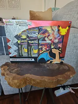 Pokemon TCG: Celebrations Collection Box Lance's Charizard V 820650809392 - Image 1