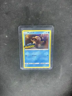 2019 Pokemon Promo Psyduck Holo Detective Pikachu Stamp #SM199 NM - Image 1