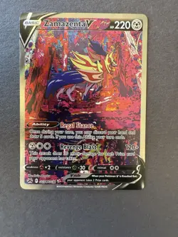 2023 Pokemon SWSH Crown Zenith Zamazenta V Galarian Gallery #GG54/GG70 - Image 1