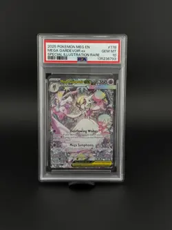 2025 Pokemon Mega Gardevoir ex #178 Mega Evolution SIR PSA 10 - Image 1