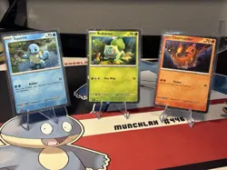 Pokemon 151 Poster Promos Bulbasaur SVP 046 Charmander SVP 047 Squirtle SVP 048 - Image 1