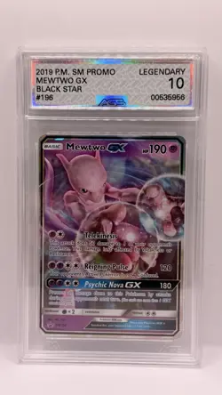 Pokemon TCG Mewtwo GX Sun & Moon Sm196 Promo AGS Legendary 10 - Image 1