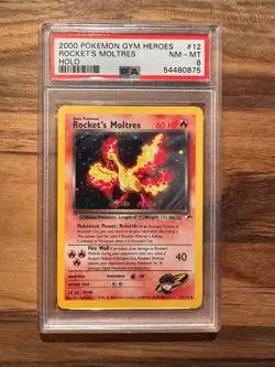2000 POKEMON GYM HEROES ROCKET'S MOLTRES #12 PSA 8 PSA #54480875 - Image 3