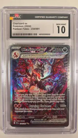Pokemon: CGC 10 Charizard Ex (Paldean Fates) Special Illustration Rare - Image 1