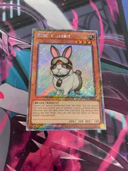 YUGIOH - RESCUE RABBIT - PLATINUM SECRET RARE - 1ST ED - RA02 - NM - Image 1