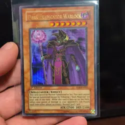 Yu-Gi-Oh! Dark Eradicator Warlock SD6-EN001 1st Edition Spellcaster's Konami - Image 1
