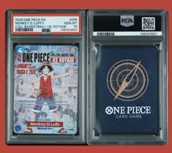 2026 ONE PIECE PROMOS COLLEGE BASKETBALL US VOYAGE MONKEY D. LUFFY PSA 10 - Image 1