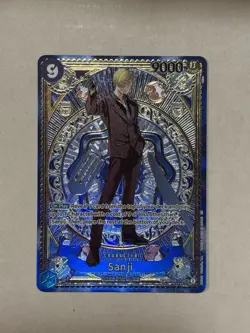 Bandai One Piece Sanji OP06-119 SP Secret Rare Foil 9000 Power Card - Image 1