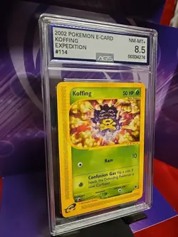 Koffing 114/165 Expedition 2002 Pokemon Card AGS 8.5 Mint FREE FAST SHIPPING - Image 2