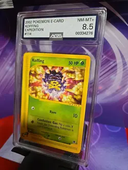 Koffing 114/165 Expedition 2002 Pokemon Card AGS 8.5 Mint FREE FAST SHIPPING - Image 3