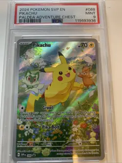 Pikachu 088 Sv: Scarlet & Violet Promo Cards Holo PSA 9 - Image 1