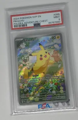 Pikachu 088 Sv: Scarlet & Violet Promo Cards Holo PSA 9 - Image 1