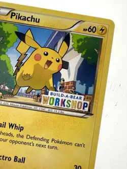 Pikachu 20/108 Build-A-Bear Stamped Promo Card 2016 Pokemon NM+ Mint - Image 2