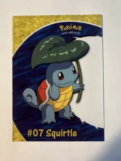 Excellent condition 2000 Topps Pokemon Squirtle PC4 TV Animation Clear Card 07 - Image 1