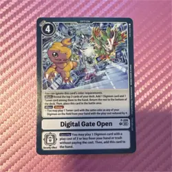 Digimon CCG Digital Gate Open Option Card P-206 - Image 1