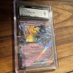 Mimikyu ex 004 Black Star Promo Holo - Pokemon TCG CGC 9 2023 Card Stock - Image 1