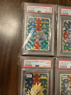Pokemon Japanese Topsun Holofoil Six Card PSA Lot. NM-MINT - Image 3