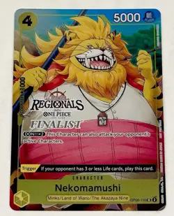 One Piece Nekomamushi Offline Regional Finalist 2024 Vol. 3 Stamped English Card - Image 1