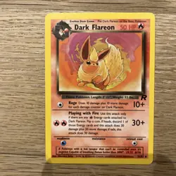 🔥Team Rocket Bundle🔥Pokemon Cards x3 WOTC Uncommon Dark Vaporeon, Dark Flareon - Image 3