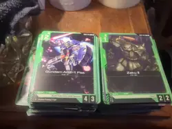 190 Gundam TCG Cards Bulk Lot Green - [GD01, GD02, GD03] - Common/Uncommon - Image 2