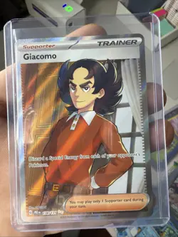 Pokemon TCG Prismatic Evolutions Giacomo Full Art Trainer Card 138/131 - Image 1