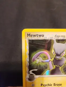 Pokemon TCG EX Holon Phantoms Mewtwo Stamped Holo Rare Card NM - Image 3