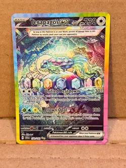 Pokemon TCG Terapagos EX Stellar Crown Holo Card 170/142 - Image 1