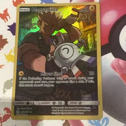 Pokemon TCG Magnemite Holo Secret Rare Card Sun Moon Cosmic Eclipse 242/236 NM - Image 1