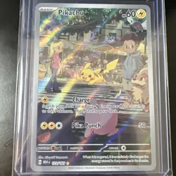 2023 Pokemon TCG Mew 151 Pikachu Full Art Secret Illustration Rare Card 173/165 - Image 1