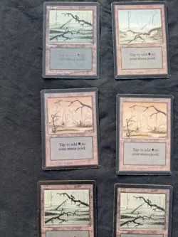 Magic The Gathering Beta Limited Edition Land Lot of 9 - Image 2