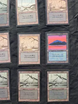 Magic The Gathering Beta Limited Edition Land Lot of 9 - Image 3