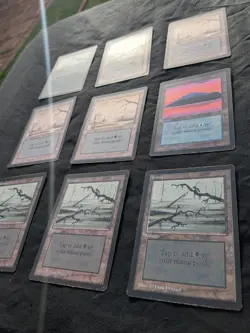 Magic The Gathering Beta Limited Edition Land Lot of 9 - Image 4