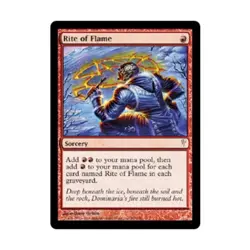WotC MtG Coldsnap Rite of Flame (C) (Foil) VG - Image 1