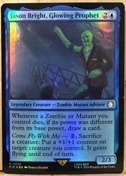 LIMITED EDITION Fallout MtG Jason Bright, Glowing Prophet Unplayed NM FOIL! - Image 1
