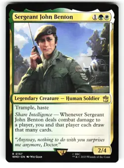 Sergeant John Benton #157 (NM) (Non-Foil) (R) (WHO) Magic MTG - Image 1
